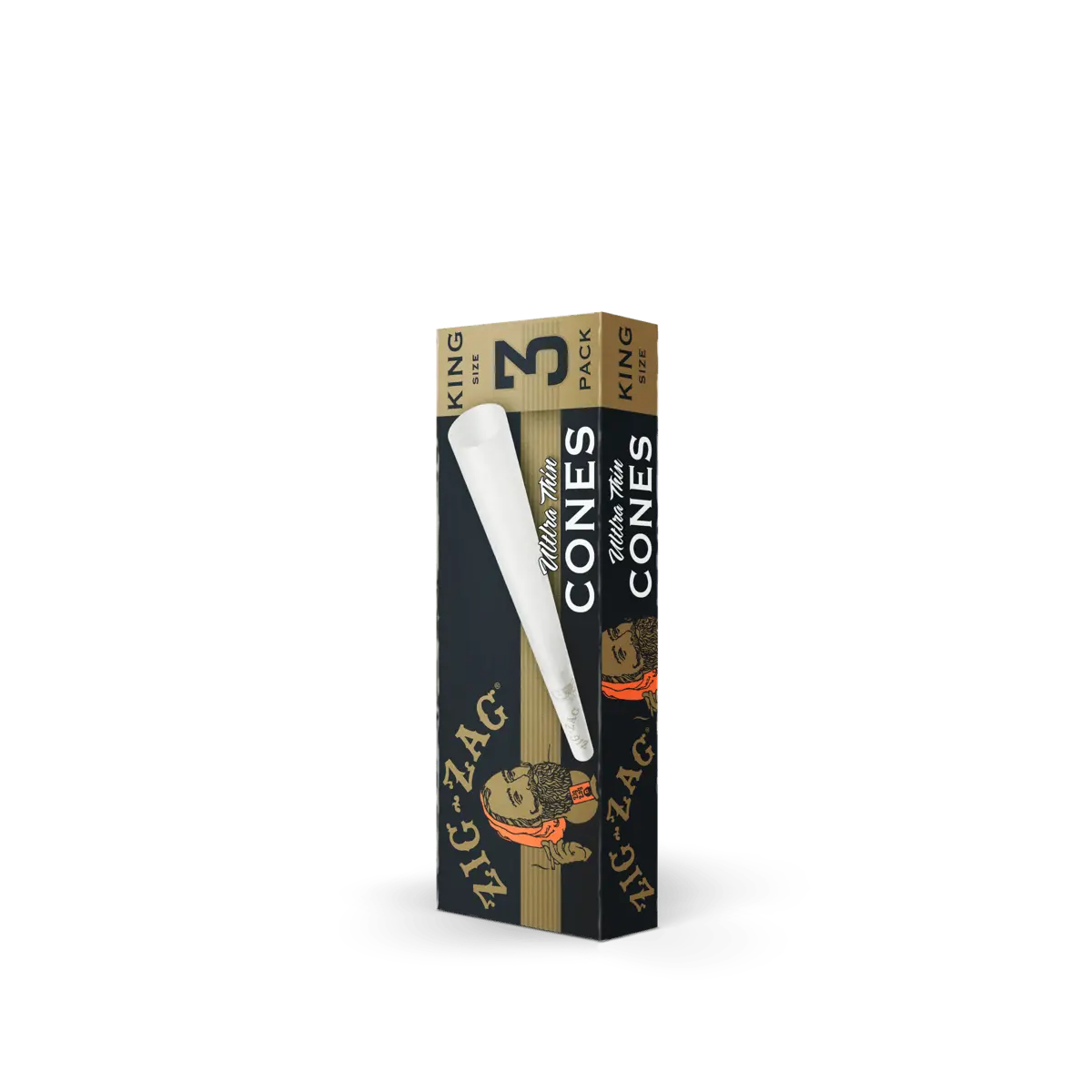 Zig Zag King Size Cones 3pk