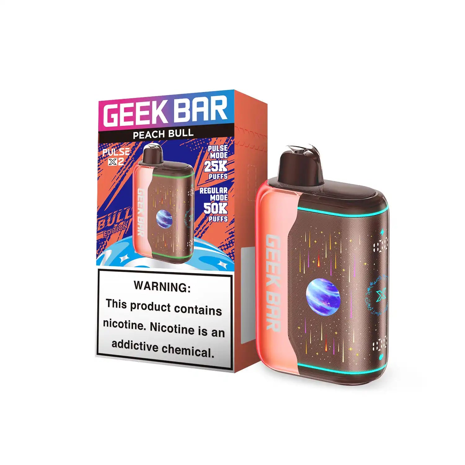 GEEKBAR PULSE X2 peach bull 50k