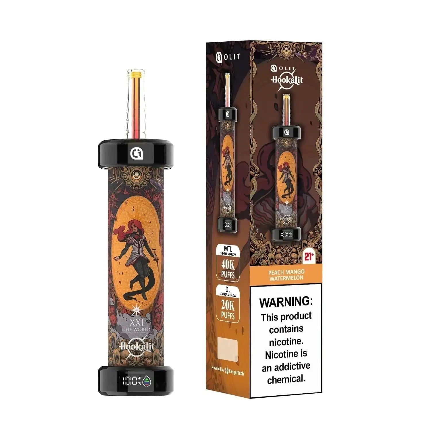 OLIT Hooka Lit peach mango watermelon 40k