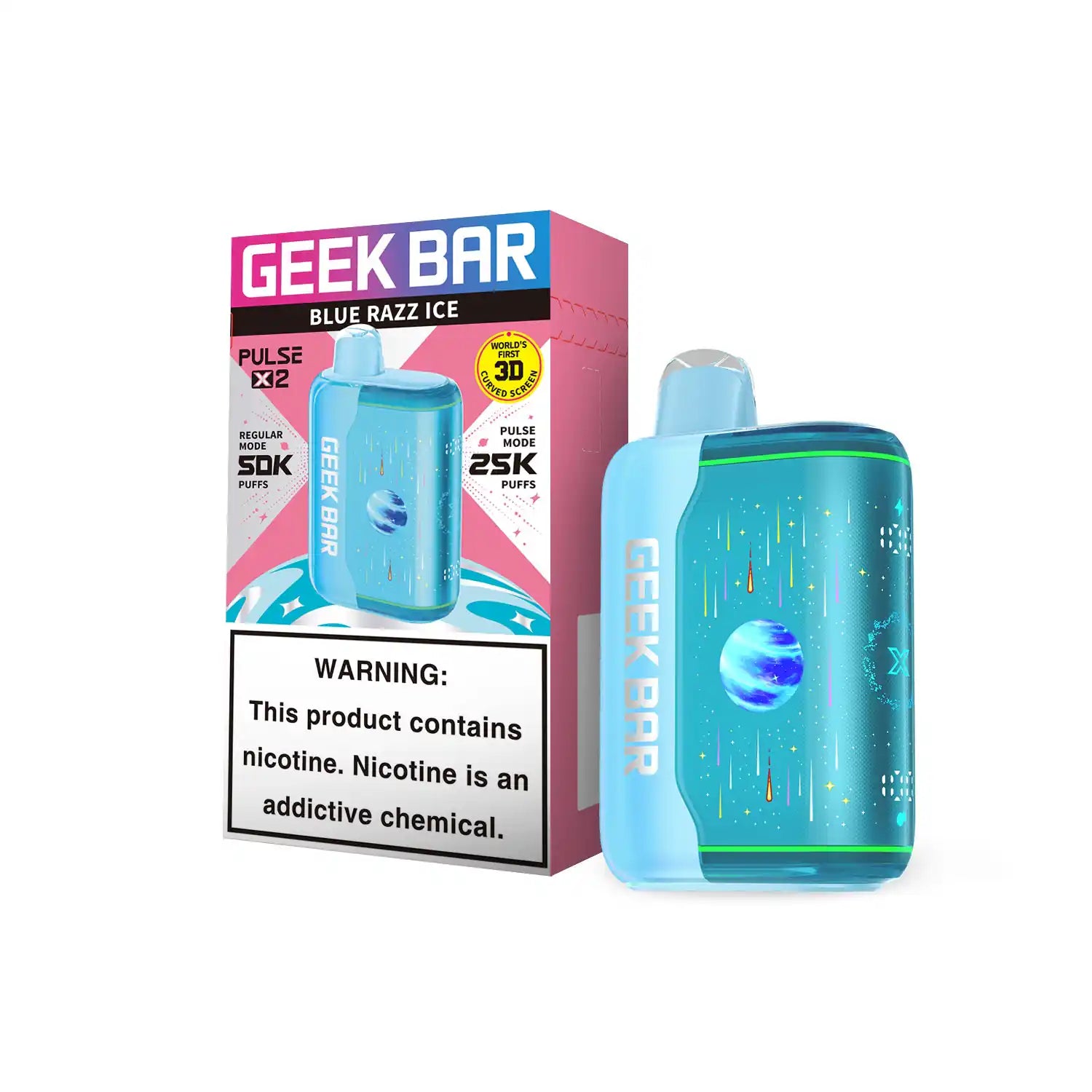 GEEKBAR PULSE X2 blue razz ice 50k