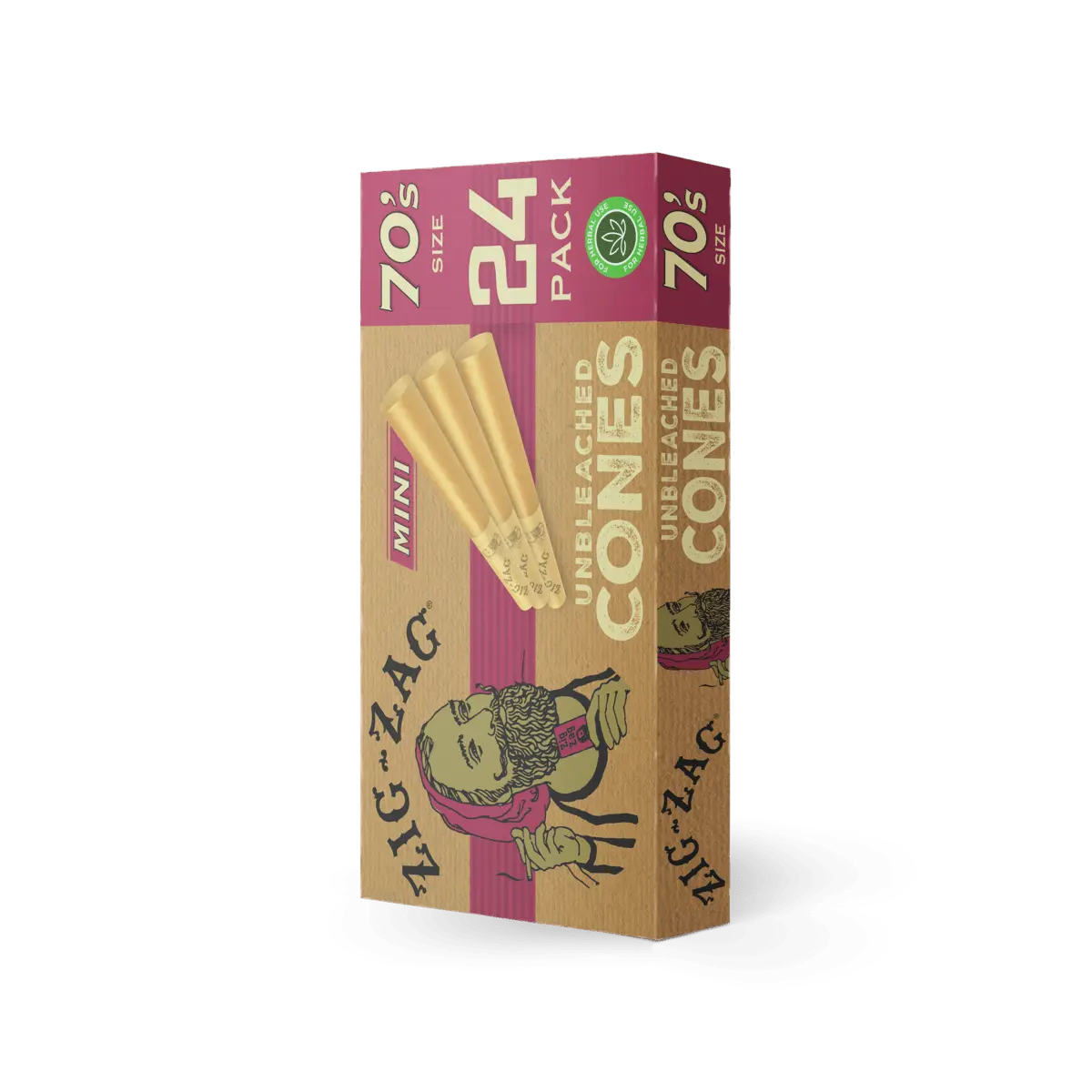 Zig Zag Unbleached Mini 70’s 24 pk